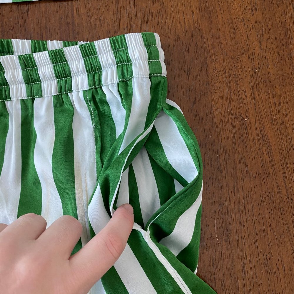Bed to Brunch Short Stripe Satin Pajamas - Picture 8 of 8